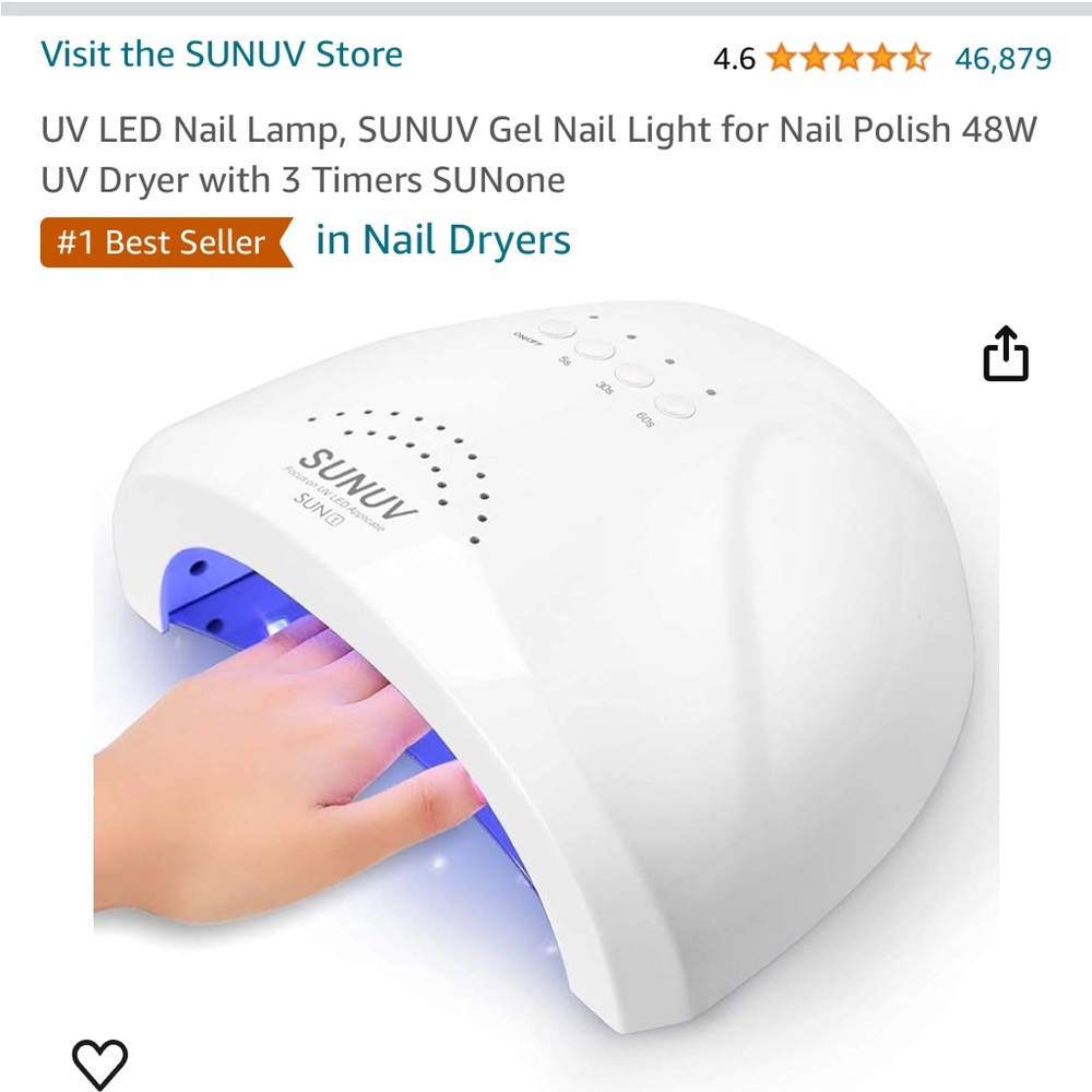 gel nail light & 53 gel nail polishes
